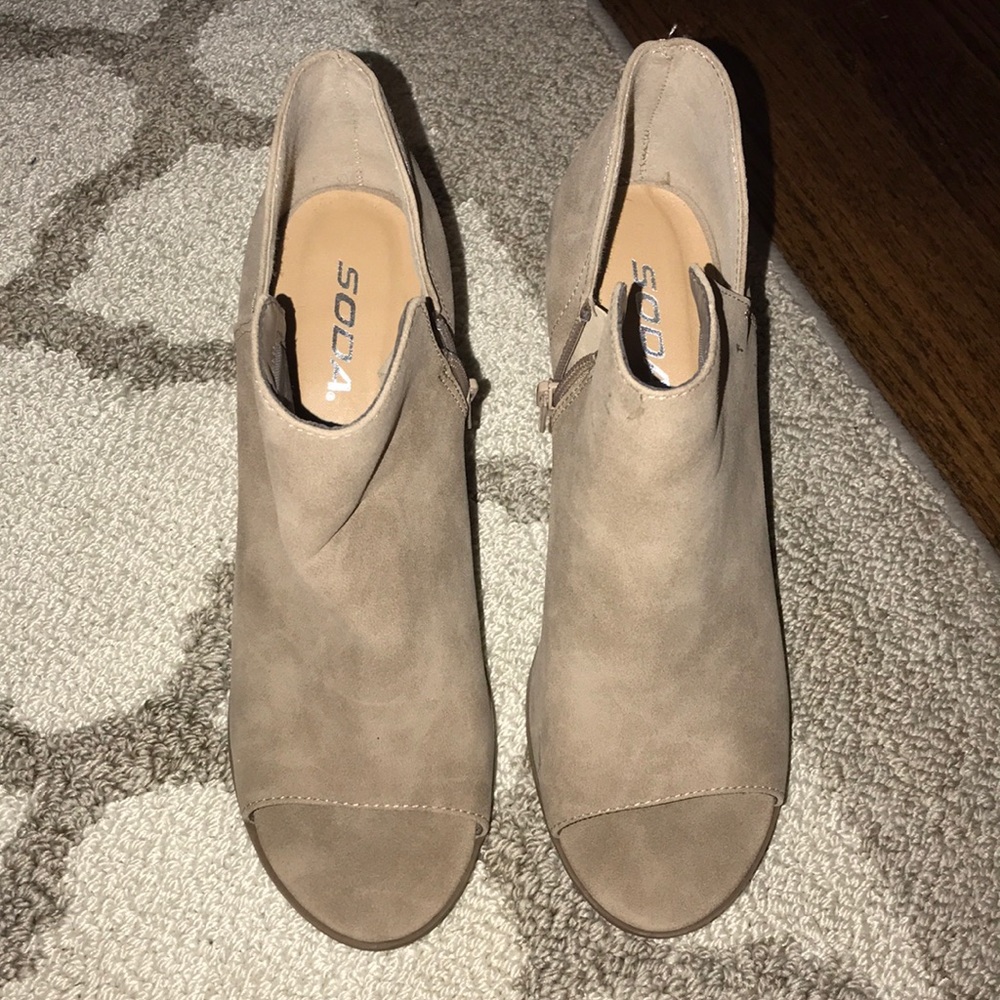 suede booties